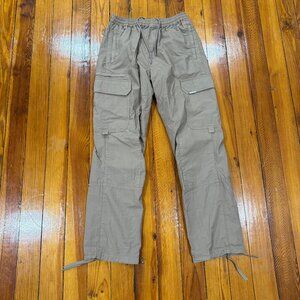 Represent Storm Cargo Parachute Pant Mushroom Brown Men's Size Medium SS23